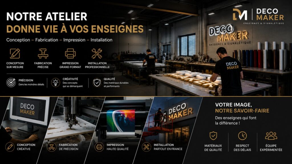 Fabrication d’enseignes
