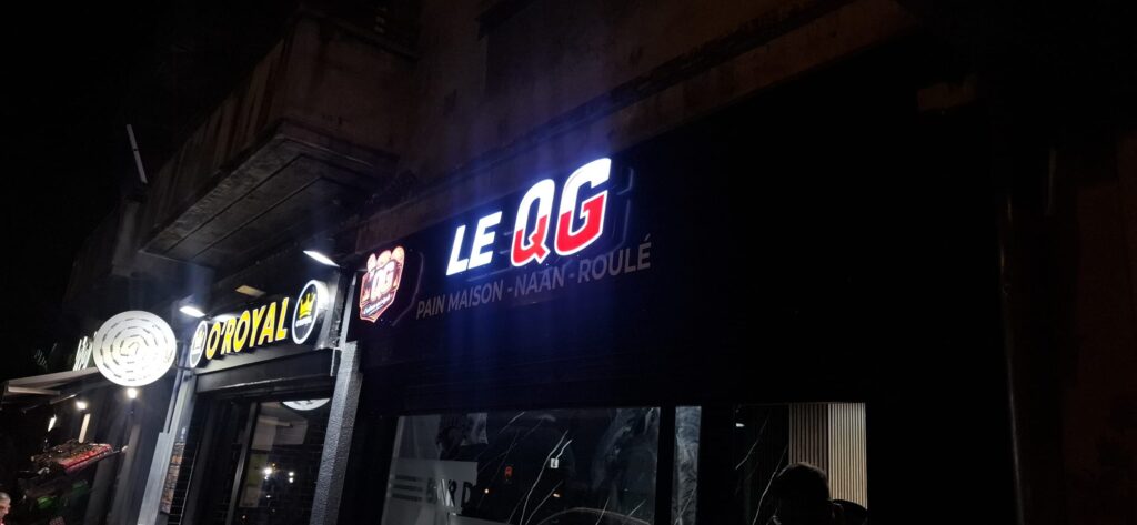 Enseigne lumineuse sur mesure – QG | Deco Maker, Saint-Priest (Lyon)