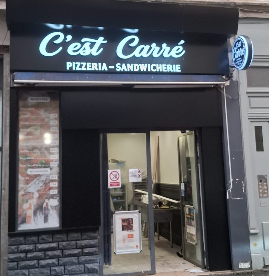 Enseigne lumineuse sur mesure – Carré | Deco Maker, Saint-Priest (Lyon)